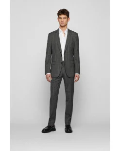 Herren Hemd H-HANK-KENT-C1-214 Slim Fit Langarm