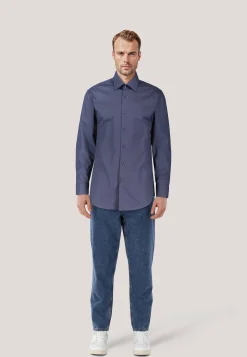 Herren Hemd H-HANK-KENT-C1-214 Slim Fit Langarm