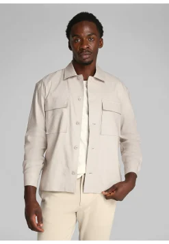 Herren Hemd LINEN LYOCELL STRETCH OVERSHIRT