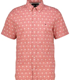 Herren Hemd MINI PALM PRINT SF SHIRT Slim Fit Kurzarm