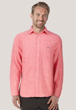 Herren Hemd mit Leinen COTTON LINEN SHIRT Regular Fit