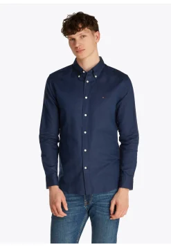 Herren Hemd mit Leinen LINEN BLEND SOLID RF SHIRT