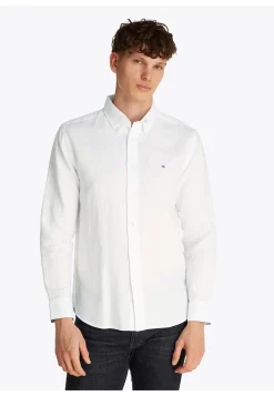 Herren Hemd mit Leinen LINEN BLEND SOLID RF SHIRT