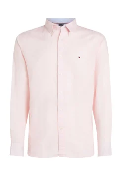 Herren Hemd mit Leinen LINEN BLEND SOLID RF SHIRT