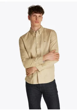 Herren Hemd mit Leinen LINEN BLEND SOLID RF SHIRT