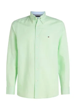 Herren Hemd mit Leinen LINEN BLEND SOLID RF SHIRT
