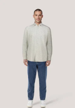 Herren Hemd mit Leinen VALERIO Modern Fit