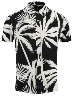 Herren Hemd MSH PALMS Regular Fit Kurzarm