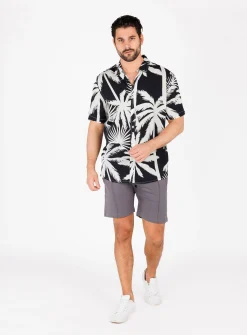 Herren Hemd MSH PALMS Regular Fit Kurzarm