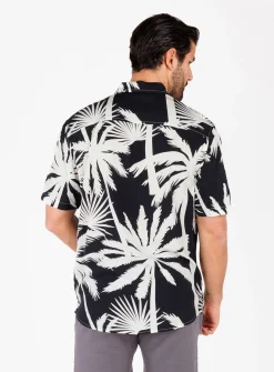 Herren Hemd MSH PALMS Regular Fit Kurzarm