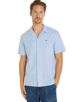 Herren Hemd TJM LINEN BLEND CAMP SHIRT Kurzarm