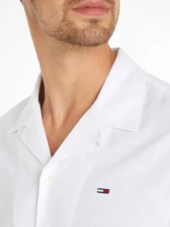 Herren Hemd TJM LINEN BLEND CAMP SHIRT Kurzarm