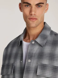 Herren Hemdjacke Oversized