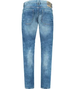 Herren Jeans "Nightflight Stretch Slub Denim" Slim Fit Regular Waist