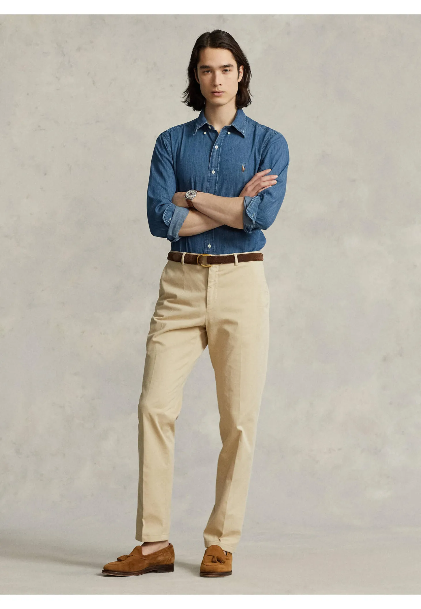 Herren Jeanshemd Custom Fit