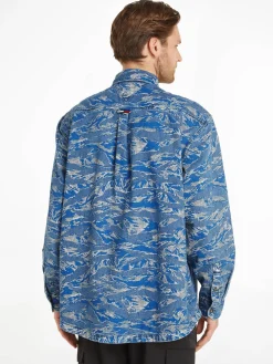 Herren Jeanshemd TIGER CAMO