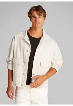 Herren Jeansjacke mit Lyocell und Leinen MINIMAL TRUCKER