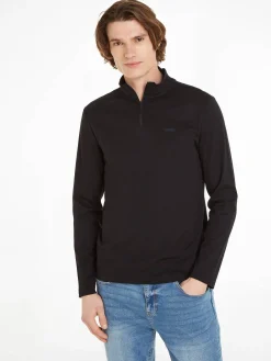 Herren Langarmshirt SMOOTH COTTON LS ZIP UP