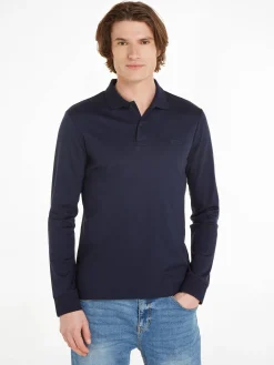 Herren Langarmshirt SMOOTH COTTON SLIM LS POLO