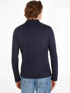 Herren Langarmshirt SMOOTH COTTON SLIM LS POLO