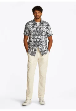 Herren Leinenhemd LINEN VACATION PRT SHIRT Regular Fit