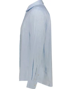 Herren Leinenhemd Slim Fit Langarm