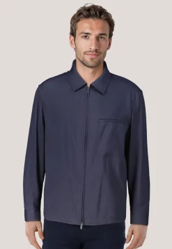 Herren Overshirt P-CARTER-ZIP-WG-252