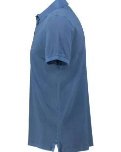 Herren Poloshirt aus Baumwolle GARMENT DYE Kurzarm