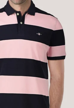 Herren Poloshirt aus Bio-Baumwoll-Pique BLOCK STRIPE