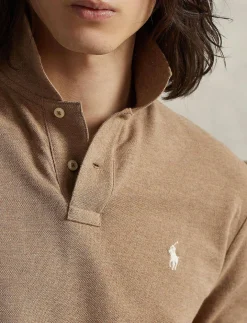 Herren Poloshirt Custom Slim Fit Langarm