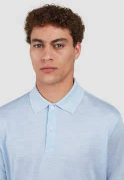 Herren Poloshirt mit Seide