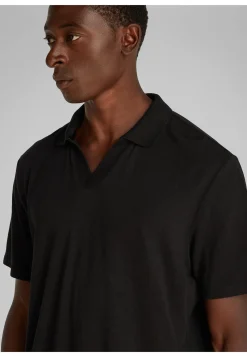 Herren Poloshirts aus Bio-Baumwolle und Leinen LINEN COTTON CUBAN COLLAR POLO