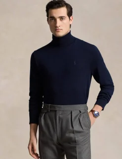 Herren Rollkragenpullover aus Wolle Regular Fit