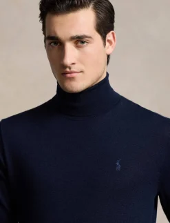 Herren Rollkragenpullover aus Wolle Regular Fit