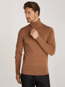 Herren Rollkragenpullover SUPERIOR WOOL Strickpullover aus Wolle