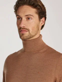 Herren Rollkragenpullover SUPERIOR WOOL Strickpullover aus Wolle