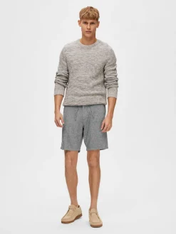 Herren Shorts SLHCOMFORT-BRODY LINEN SHORTS