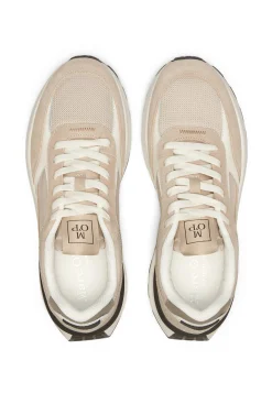 Herren Sneaker im Materialmix mit Leder