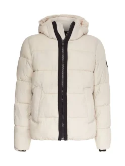 Herren Steppjacke mit Kapuze CRINKLE NYLON PUFFER JACKET