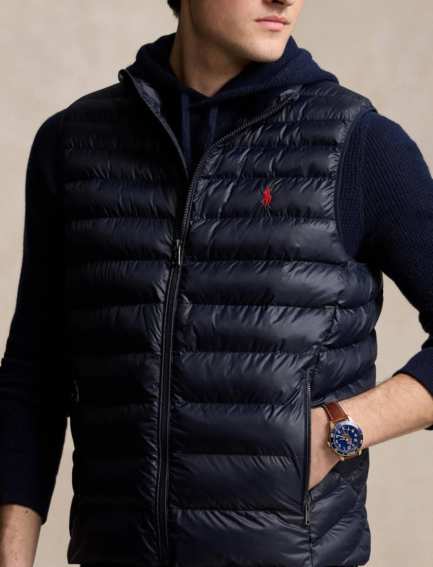 Herren Steppweste wasserabweisend