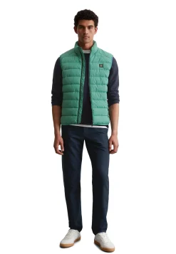 Herren Steppweste wasserabweisend mit Packtasche Regular Fit