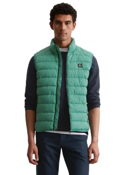 Herren Steppweste wasserabweisend mit Packtasche Regular Fit