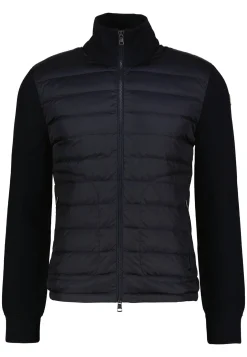 Herren Strickjacke mit gesteppter Vorderseite