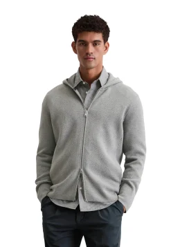 Herren Strickjacke mit Kapuze