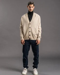 Herren Strickjacke mit Wolle