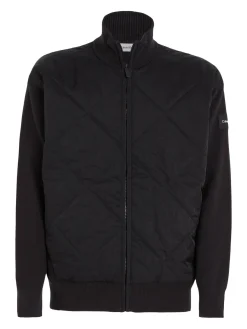Herren Strickjacke MIX MEDIA ZIP THROUGH JACKET