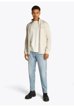 Herren Strickjacke TJM SLIM LINEAR FZ SWEATER Slim Fit