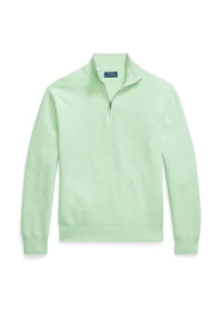 Herren Strickpullover aus Baumwolle mit Troyerkragen