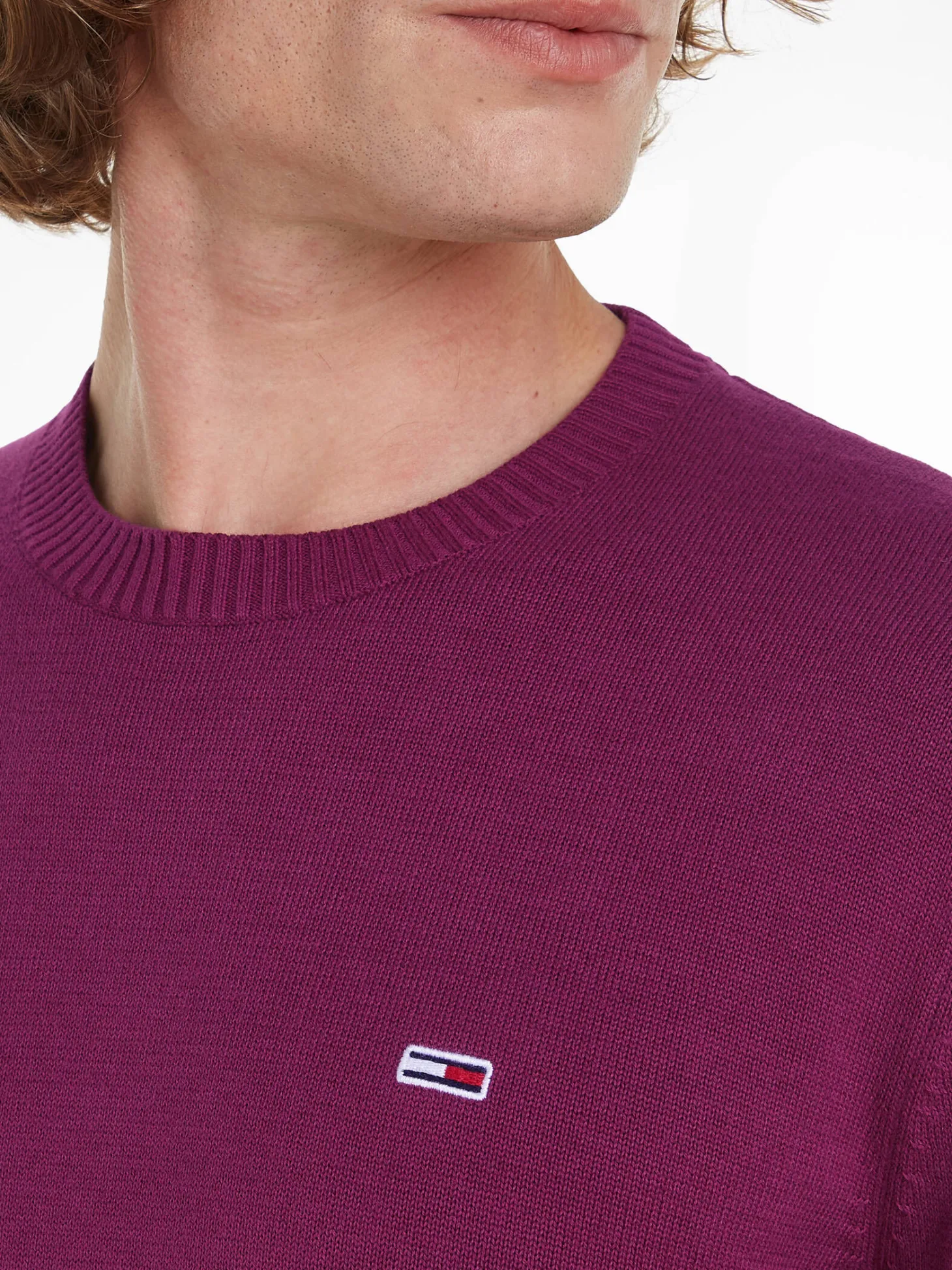 Herren Strickpullover aus Bio-Baumwolle TJM SLIM ESSENTIAL LIGHT SWEATER Slim Fit