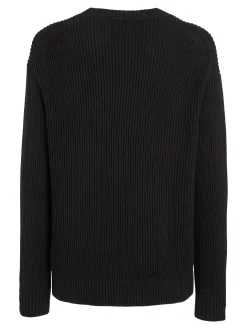 Herren Strickpullover aus Bio-Baumwolle RELAXED LINEAR SWEATER